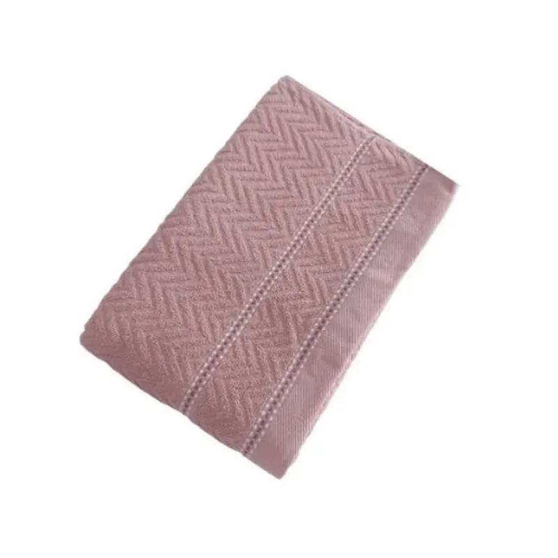 TOALHA BANHO JACQUARD CHEVRON 0,70 X 1,40 ROSA