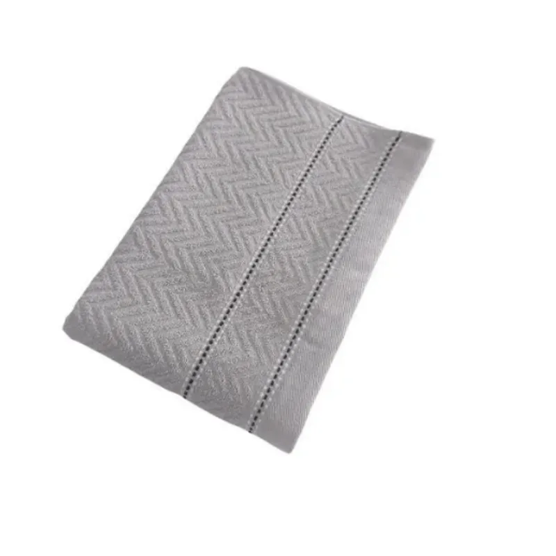 TOALHA BANHO JACQUARD CHEVRON 0,70 X 1,40 CINZA