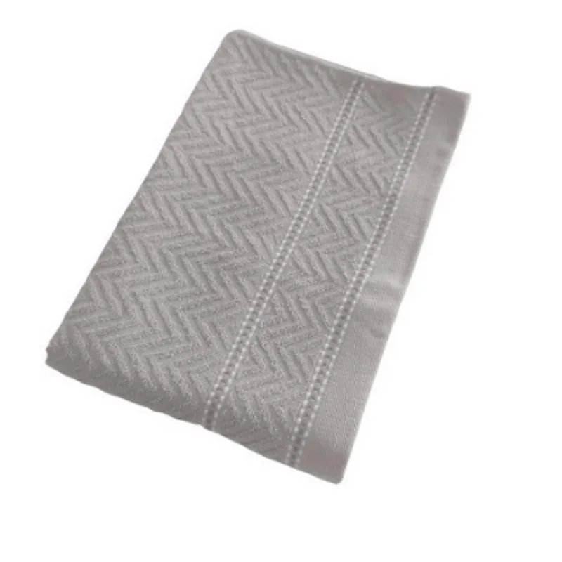 TOALHA ROSTO JACQUARD CHEVRON 0,50 X 0,70 BEGE
