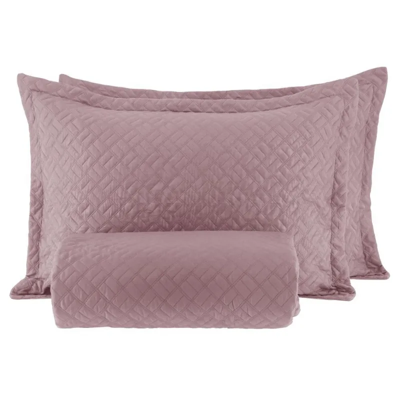 Kit Colcha Solteiro Corttex Siena 160X240 Rosa - Corttex