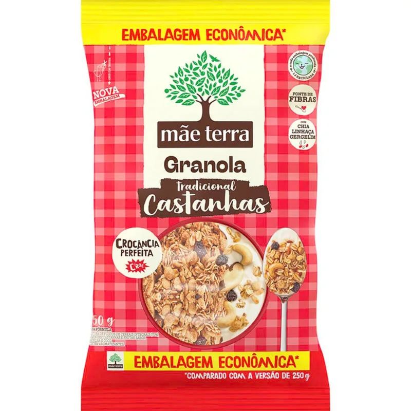 Granola Mãe Terra Castanhas Brasileiras 750g
