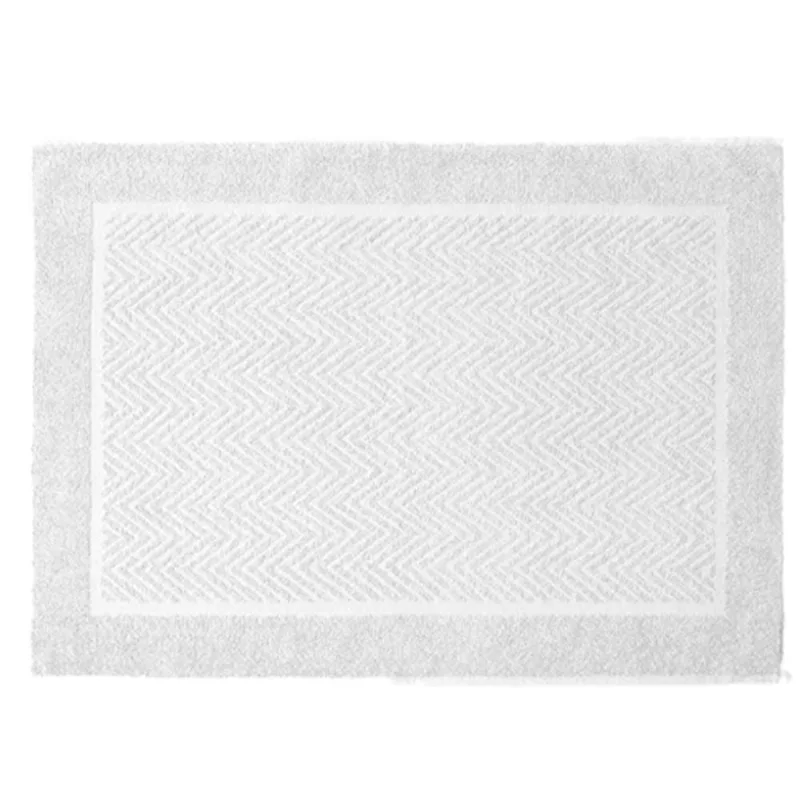 Toalha De Piso Corttex Mykonos Branco 50X70cm (MP) - Corttex