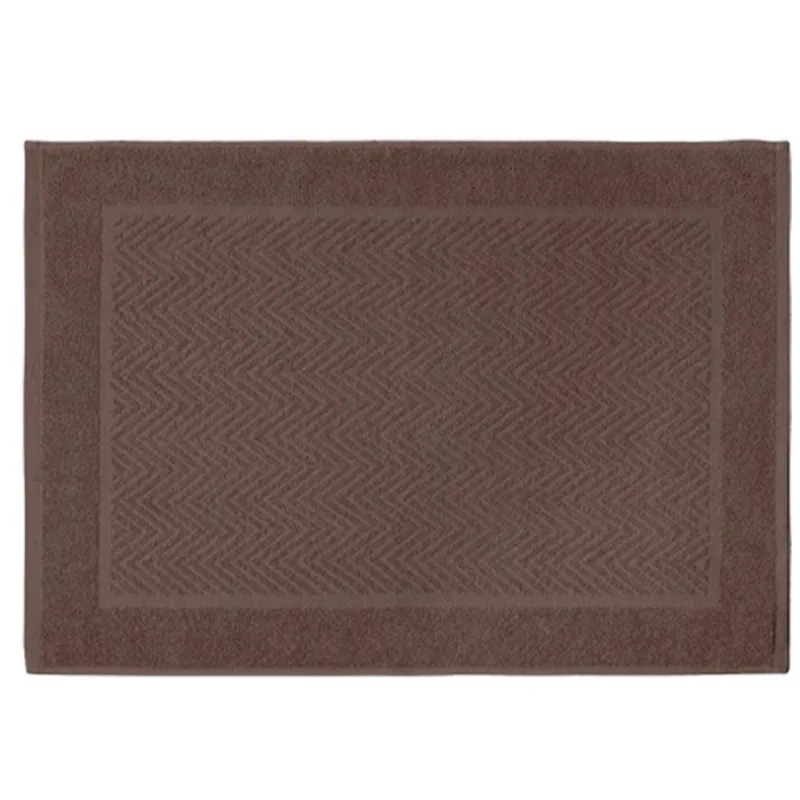 Toalha De Piso Corttex Mykonos Marrom 50X70cm (MP)