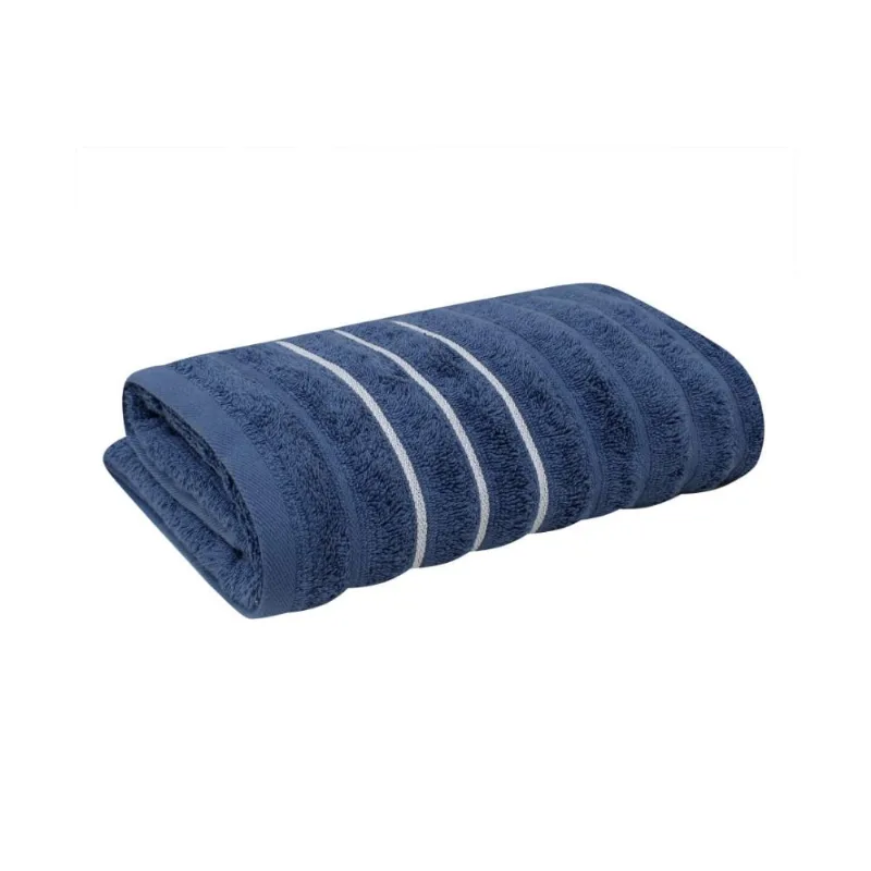 Toalha Rosto Jacquard Wave 50 X 70 Azul/unico