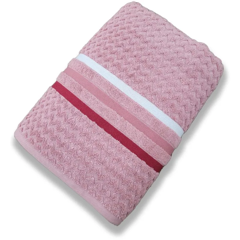 Toalha de Banho Jacquard Trento Corttex 70x140cm Rosa Rosa - Corttex