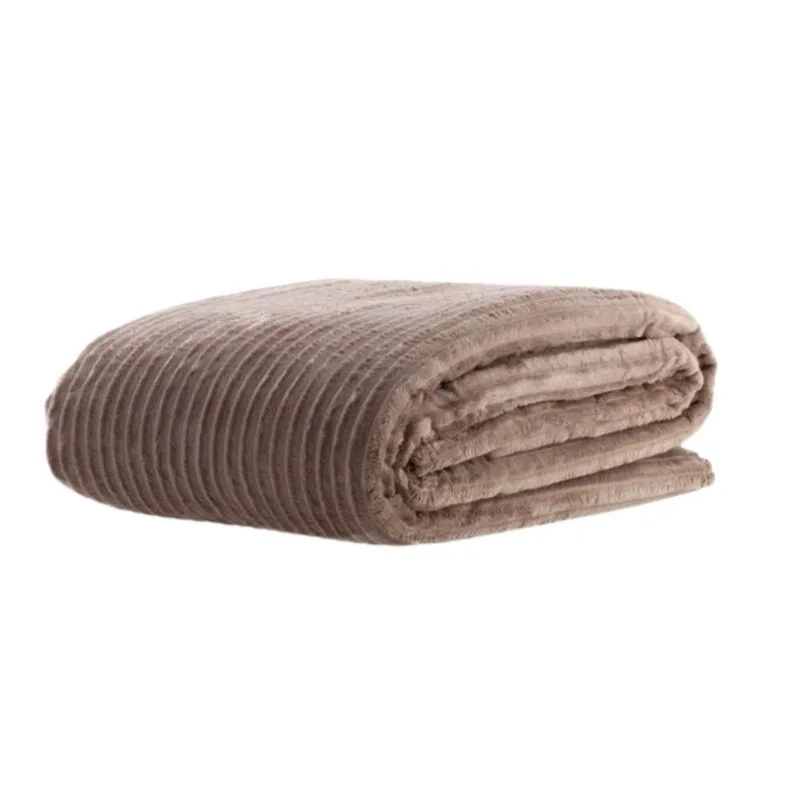 Cobertor casal home luster corttex taupe ii 180 X 220 - Corttex
