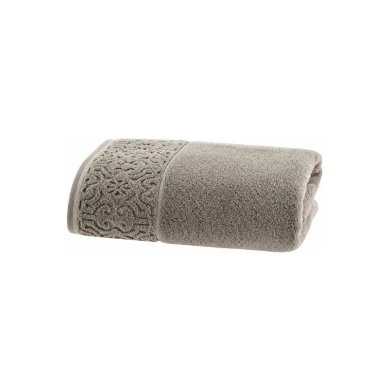 Toalha de Rosto Super Soft Arabesco Zero Twist 0,50x0,70 Bege