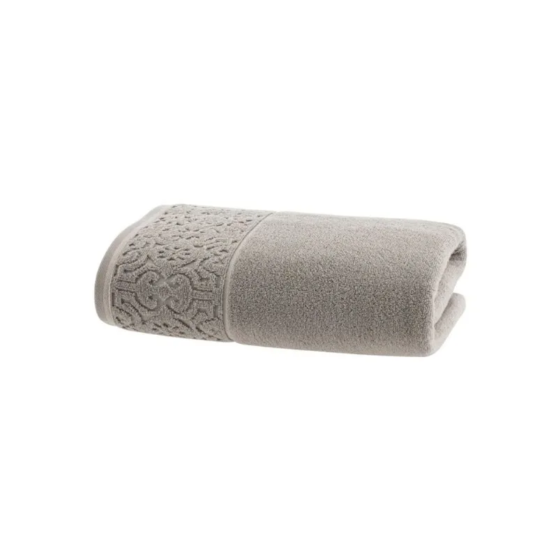 Toalha de Rosto Super Soft Arabesco Zero Twist 0,50x0,70 Cinza