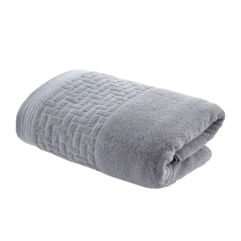 Toalha de Banho Super Soft Geométrico 70x140cm Misto Macio Cinza Corttex - Corttex