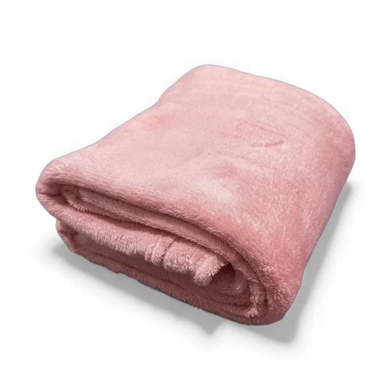 Manta Casal Corttex Celta Lisa 180x200cm Rosa (MP) - Corttex