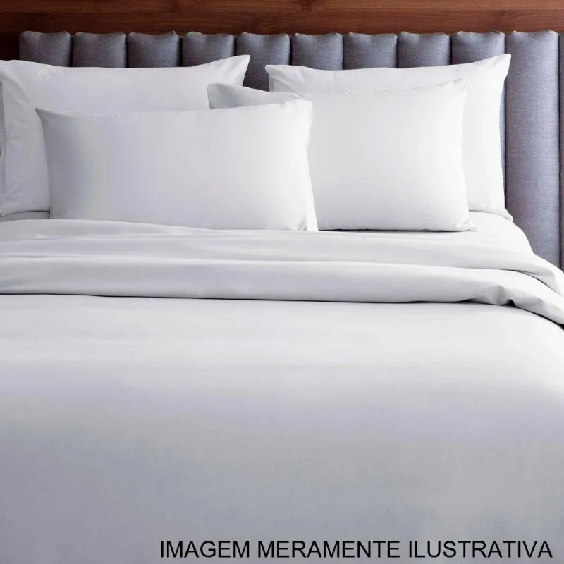 Jogo De Cama 4 Peças Casal Corttex Microtec 200 Fios Branco (MP)
