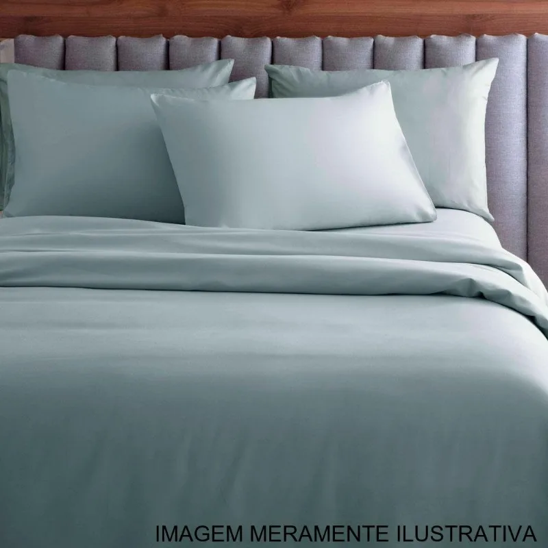 Jogo De Cama 4 Peças Queen Corttex Microtec 200 Fios Verde (MP) - Corttex