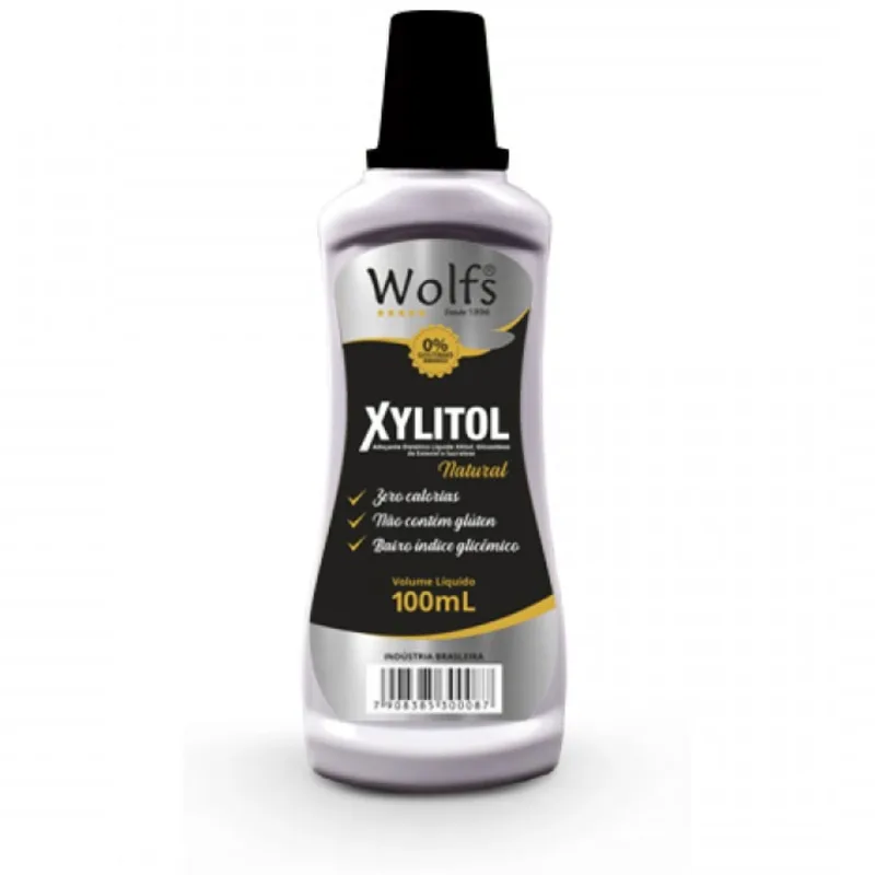 Adoçante Líquido Wolfs Xylitol Natural 100ml