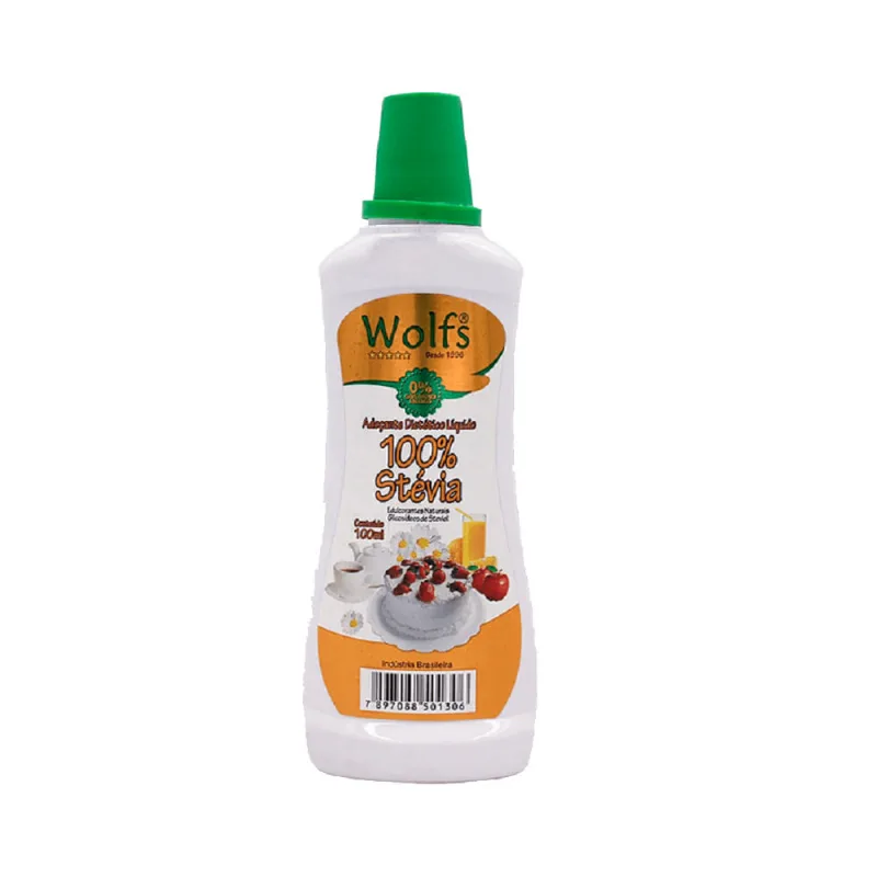 Adoçante Líquido Wolfs 100% Stévia 50% de Desconto na 2 Unid 100ml