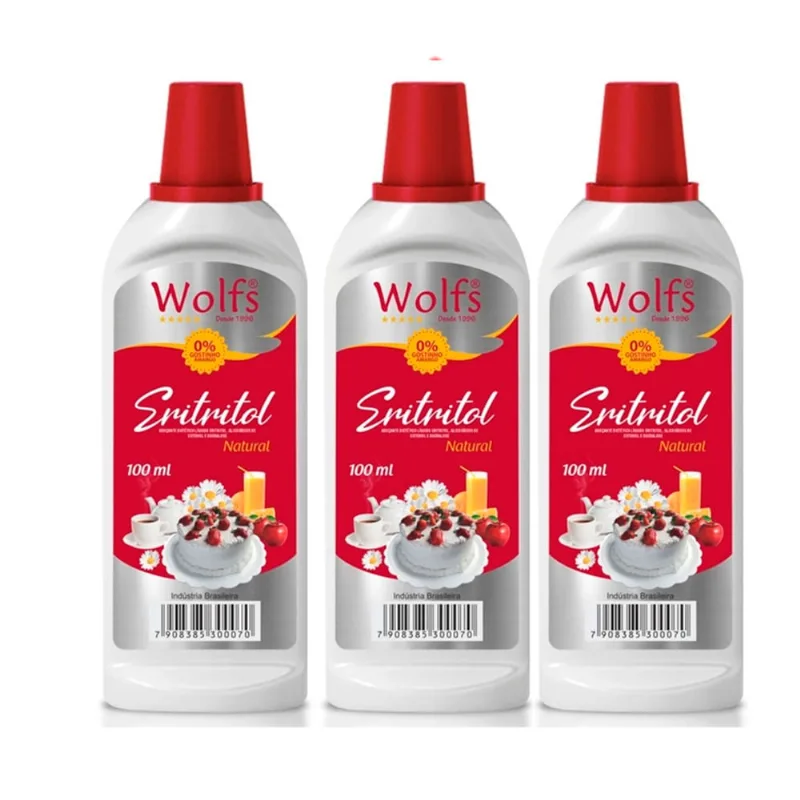 Adoçante Líquido Wolfs Eritritol Leve 3 Pague 2 10ml Cada