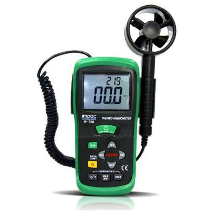 Anemometro Digital Medidor Velocidade Do Vento Ip-720 Impac