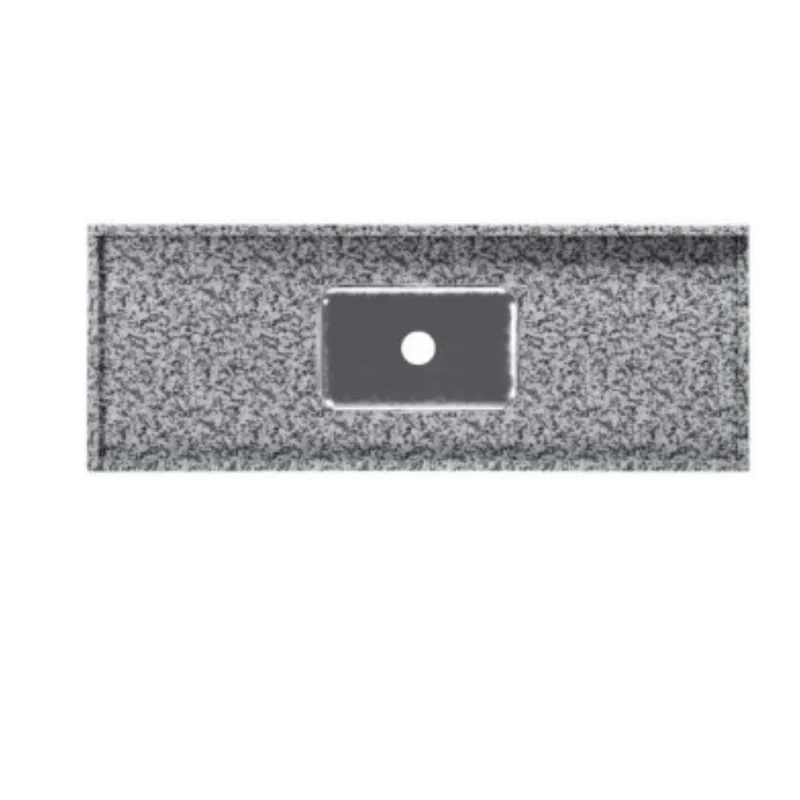 Pia para Cozinha Granito 200x56cm Kasa Granitos Pia para Cozinha Granito 200x56cm Cinza Corumbá com Cuba Central 11cm