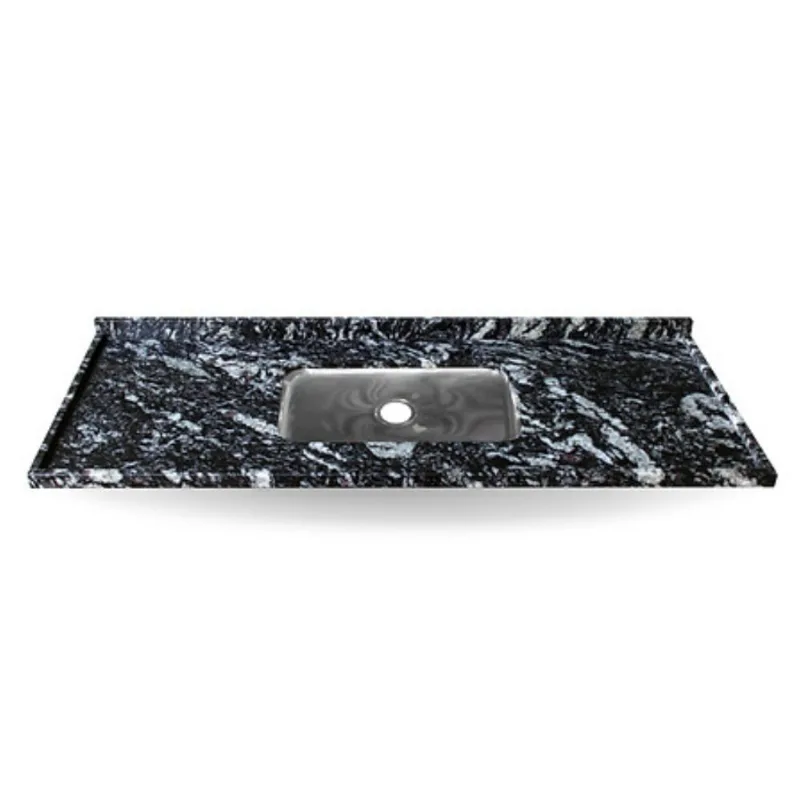 Pia De Granito Preto Indiano 1.80m Com Cuba Rasa Kasa Granito