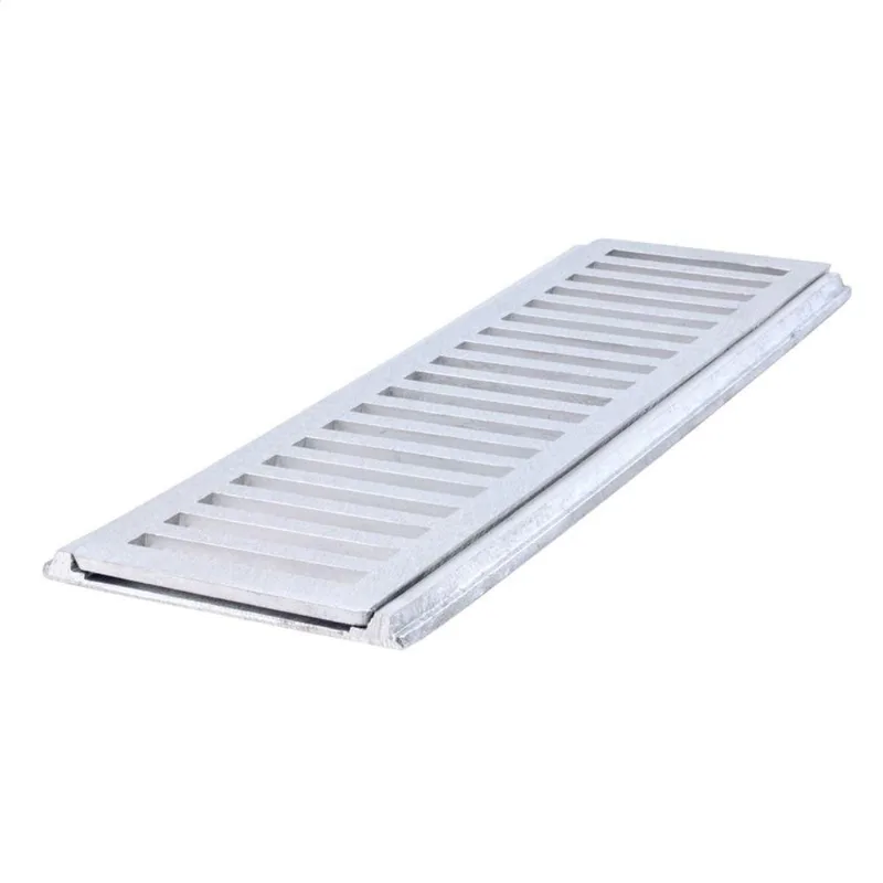 Grelha - Porta Grelha Alumínio Reta 15x100 Polida - 346 - Lgmais - LGMAIS