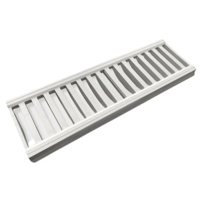 Conjunto Grelha e Porta Grelha Veicular Plástico Cinza 15x50cm LGMais - LGMAIS