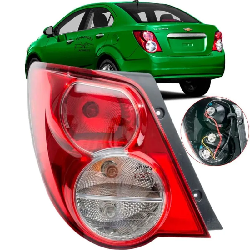 Lanterna Traseira Esquerdo Gm Sonic Sedan Bicolor