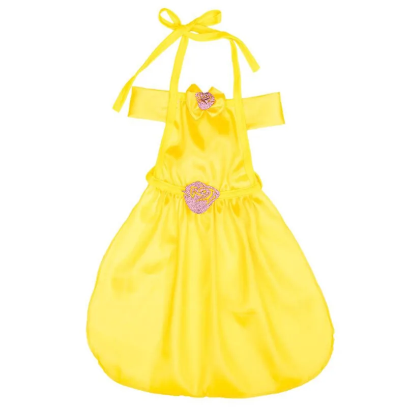 Fantasia Princesa Arabella Avental Amarelo Infantil