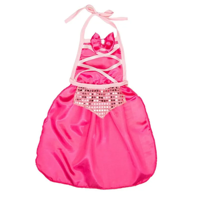 Fantasia Princesa Victoria Avental Rosa Infantil