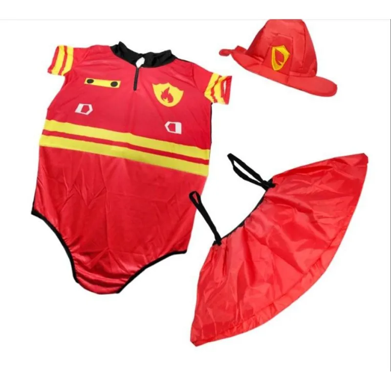 Fantasia De Bombeira Plus Size Feminina Adulto Com Chapéu G / Vermelho