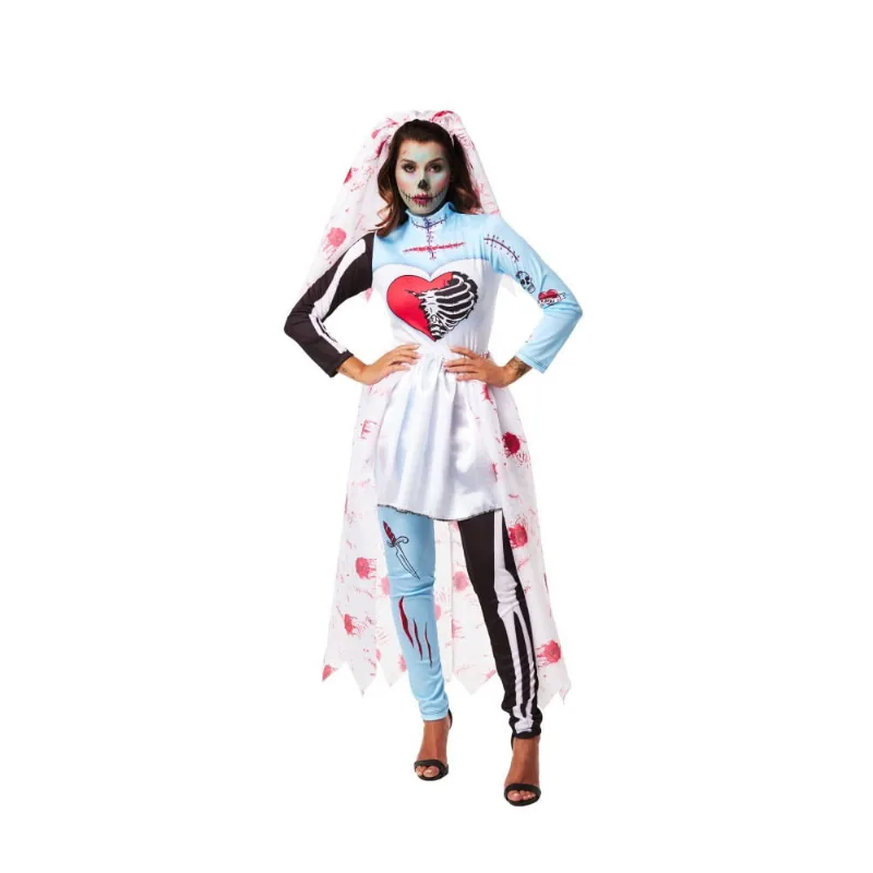 Cosplay fantasia halloween bloodmary adulto tam: M 4572