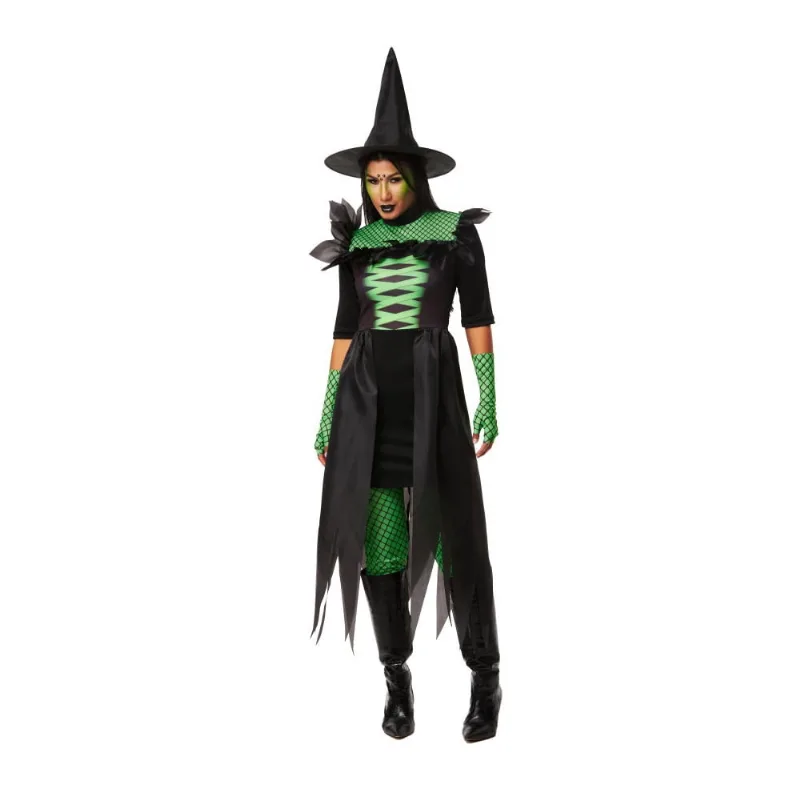 Cosplay fantasia halloween bruxa cher adulto tam: M 4580