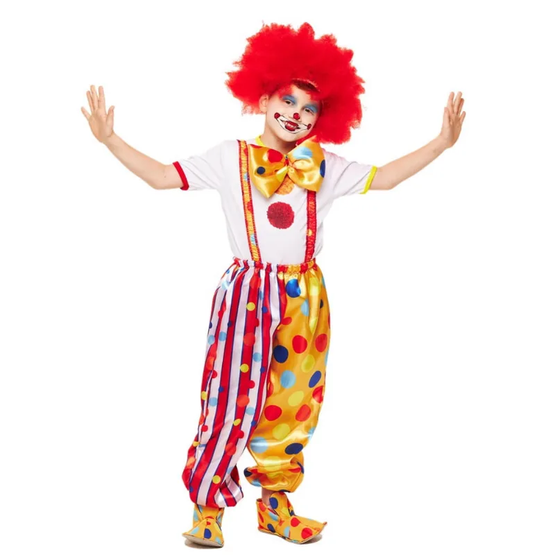 Fantasia Palhaço Infantil Roupa Palhacinho Menino Carnaval