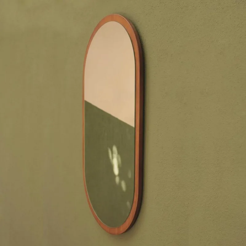 Espelho Decorativo Oval 75x40 cm em mdf