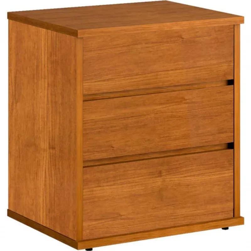 Mesa De Cabeceira 3 Gavetas Mdf Grécia-nature Bianchi - OUTRAS - Colchões