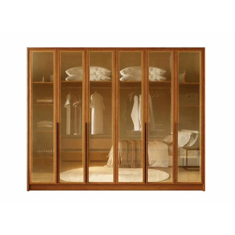Guarda-roupa Dubai Glass Com 6 Pts Reflectas E 6 Gavetas Bianchi