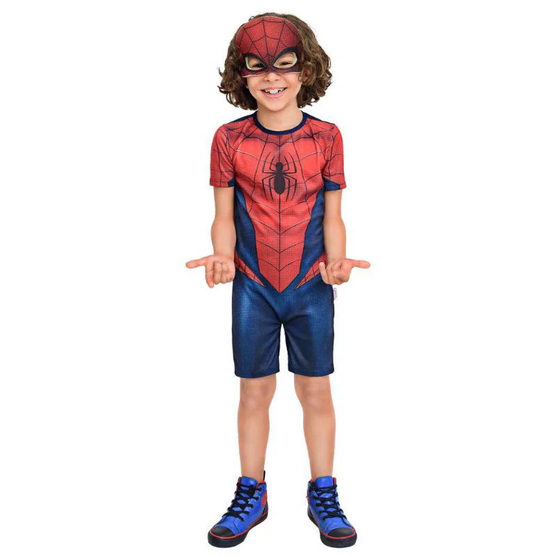 Fantasia Infantil - Marvel - Vingadores - Homem Aranha- Regina Festas - Tamanho P