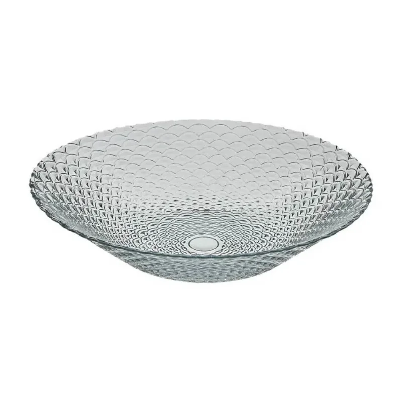 Centro De Mesa Escamado Vitazza 40Cm Vidro - Transparente - Vitazza