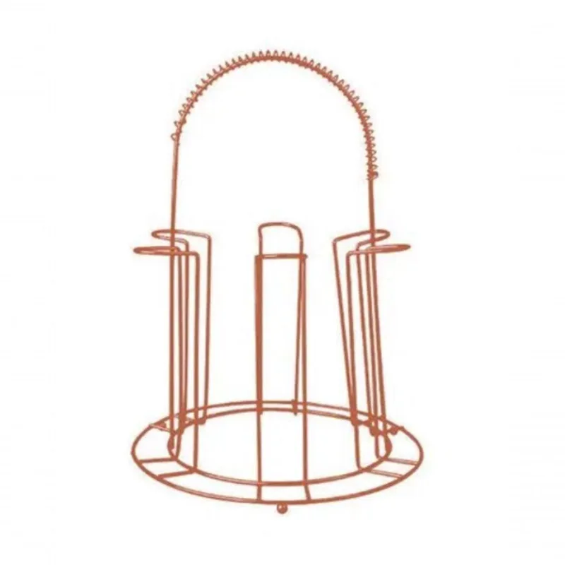 Escorredor De Copos Aramado Gold 20x16cm