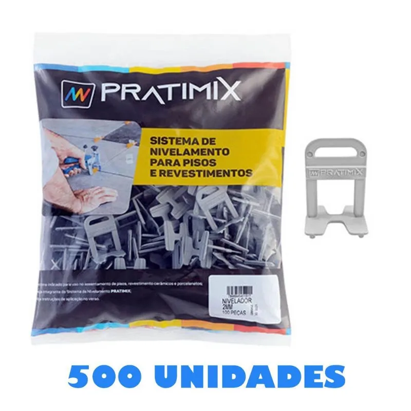 Clip Nivelador De Piso De 1,5mm Para Obras Pacote 500 Peças