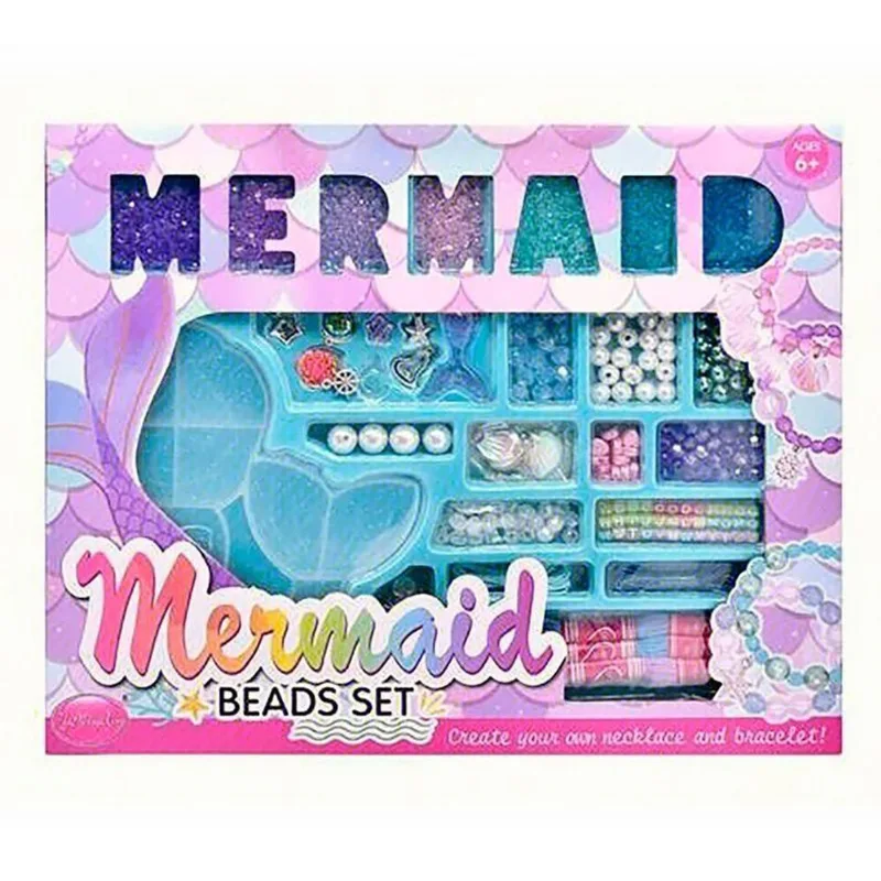 Kit Miçangas Infantil Mermaid Beads Set Biju Collection