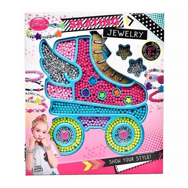 Kit Miçangas Infantil Skating Jewelry Biju Collection 11496