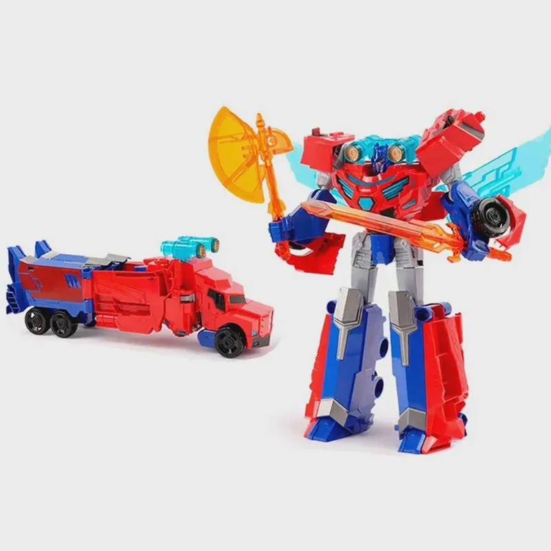 Boneco Robô Transforma Caminhão 2 em 1 Fighter Bots Warrior War Robot World 35cm L015-79 - Dorémi