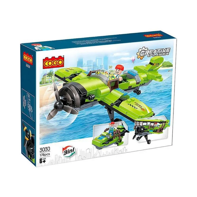 Blocos De Montar Player Criativo 3 Em 1 178Pcs 3030 - Dorémi