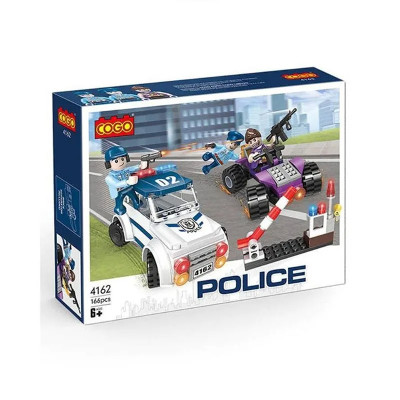 Blocos De Montar Perseguição Policial 166Pcs 4162 - Dorémi