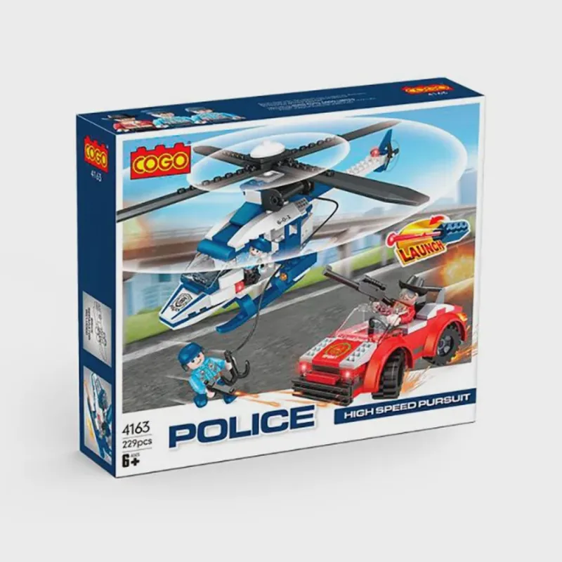 Blocos de Montar Policia Perseguição em Alta Velocidade 229pcs 4163 - Dorémi