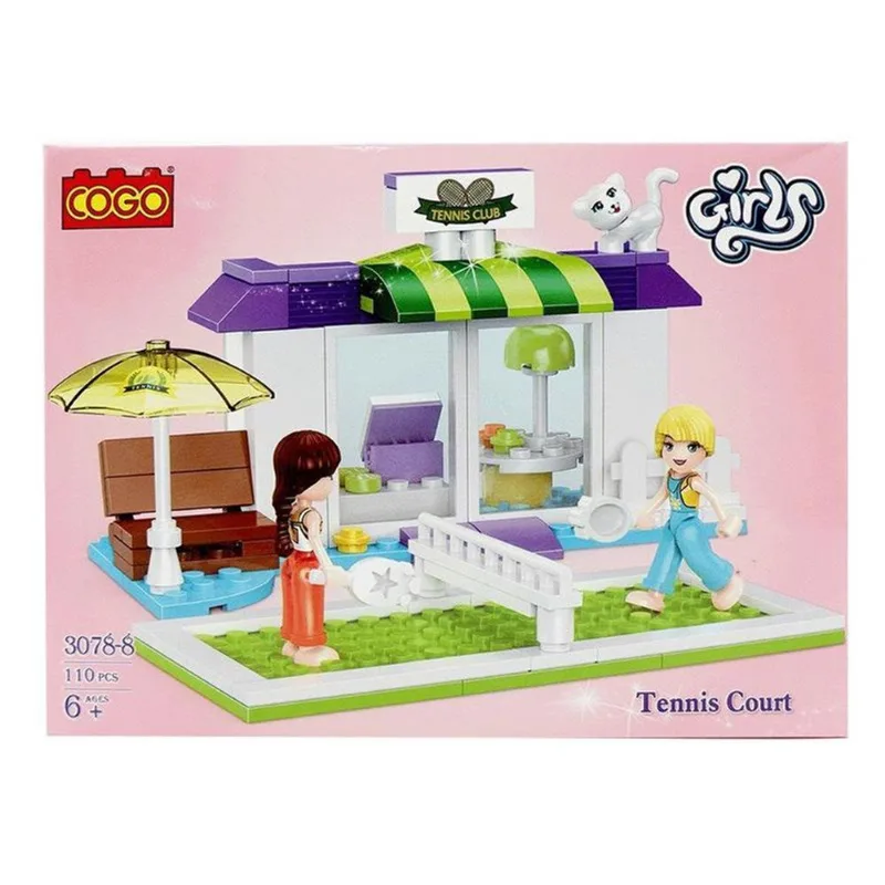 Blocos De Montar Quadra De Tênis 110Pcs 3078-8 - Dorémi