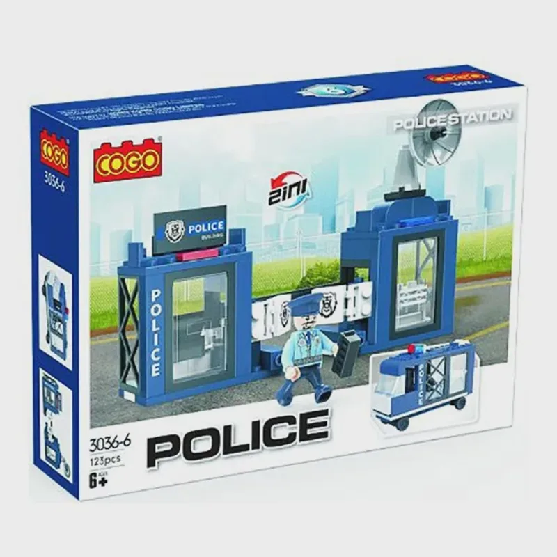 Blocos de Montar Estação Policial 123pcs 3036-6 - Dorémi