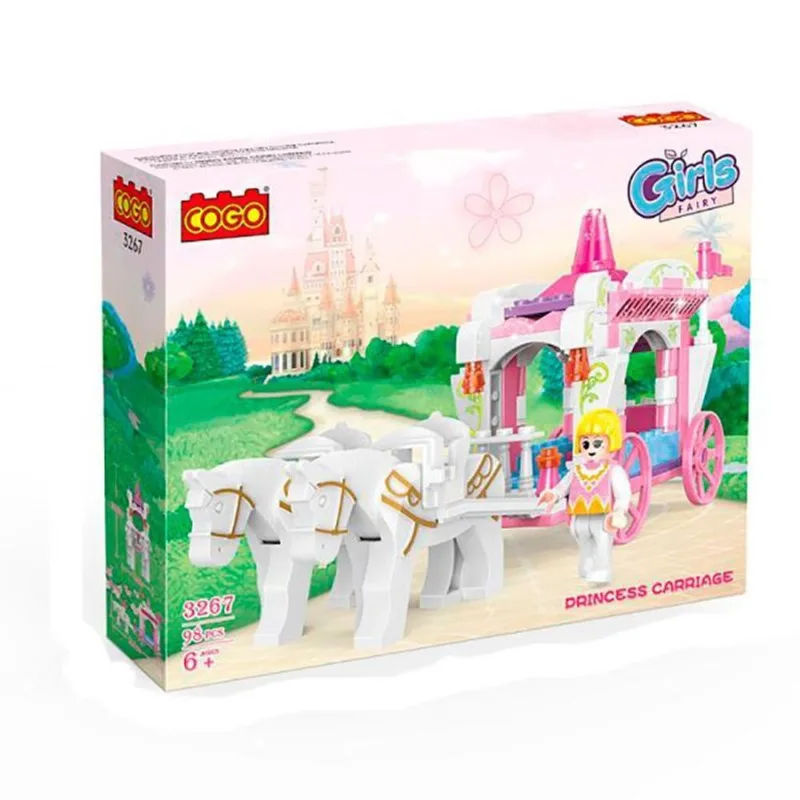Blocos De Montar Carruagem De Princesa 98Pcs 3267 - Dorémi
