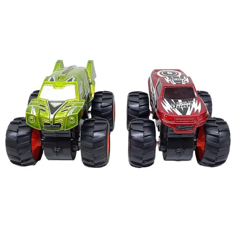 Kit 2 Carrinhos Miniatura Monster Wild Crazy Cars Rl021B