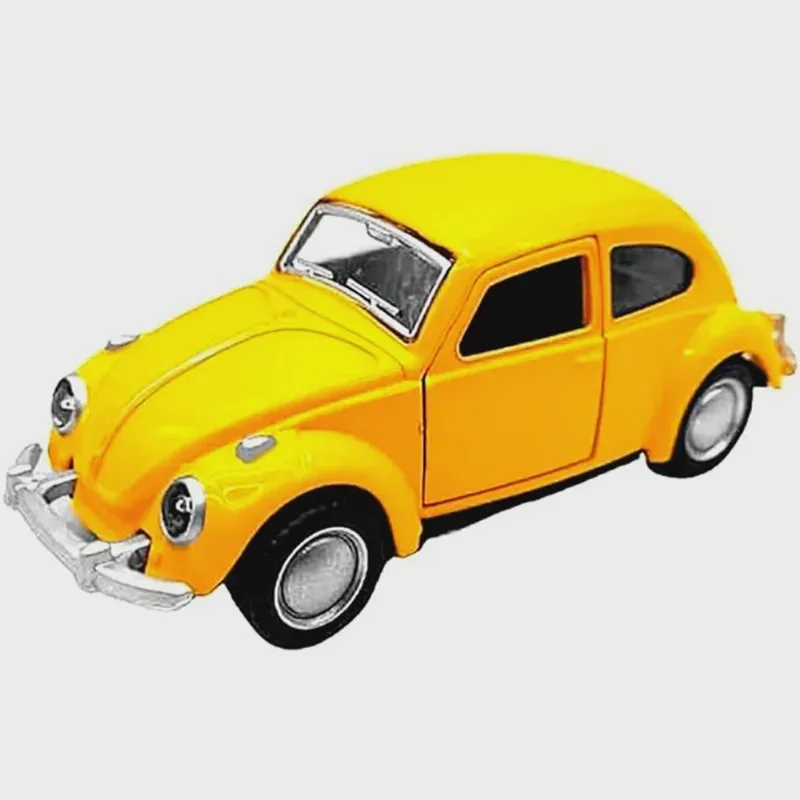 Carrinho de Metal Fusca McFive Die-Cast Model 1981 Escala 1:32 Amarelo 6836-18 - Dorémi