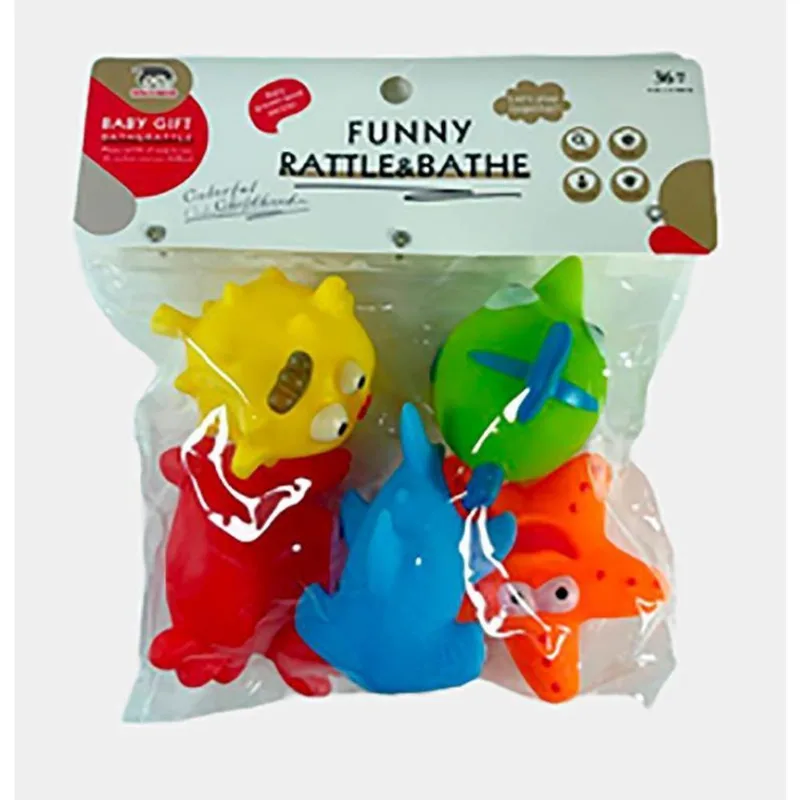Kit 5 Brinquedos Banho Sortido Peixinhos Bls87-30 - Dorémi